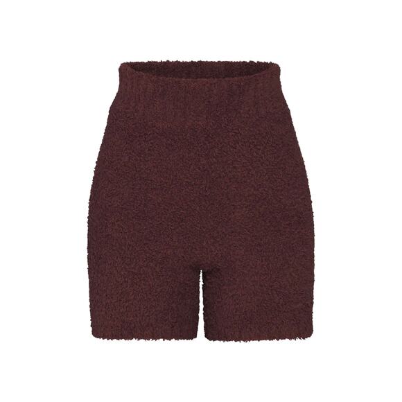 NEW SKIMS Cozy Knit Shorts in Garnet Size L/XL - Picture 3 of 7